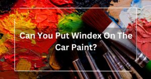 Can You Put Windex On The Car Paint